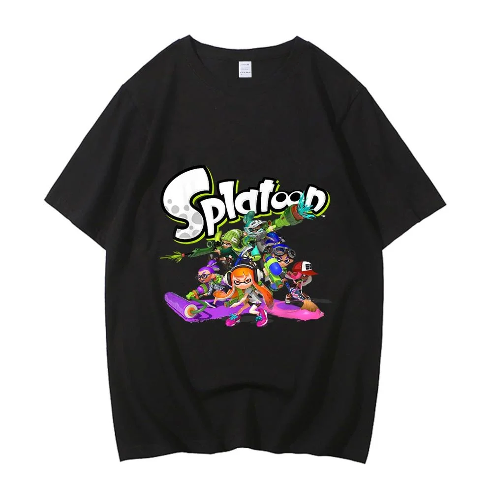 Splatoon Cotton High Quality EU Size t-shirts harajuku streetwear funny men tshirt streetwear Japanese manga male clothes