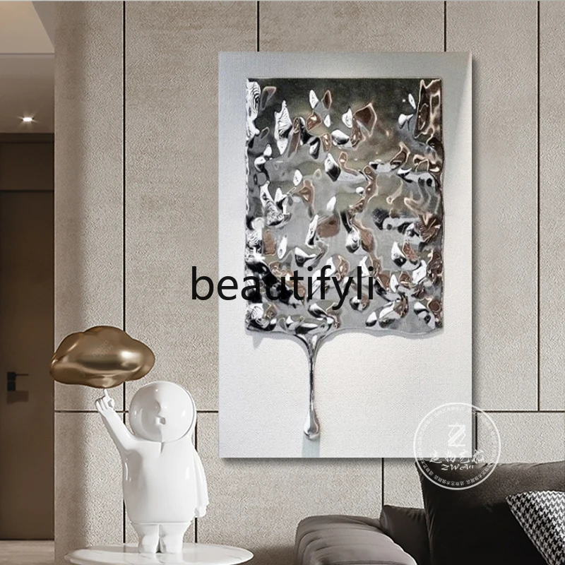 

Stainless Steel Concave-Convex Water Ripple Water Drop Wall Hanging Hotel Club Wall Decorations Pendant