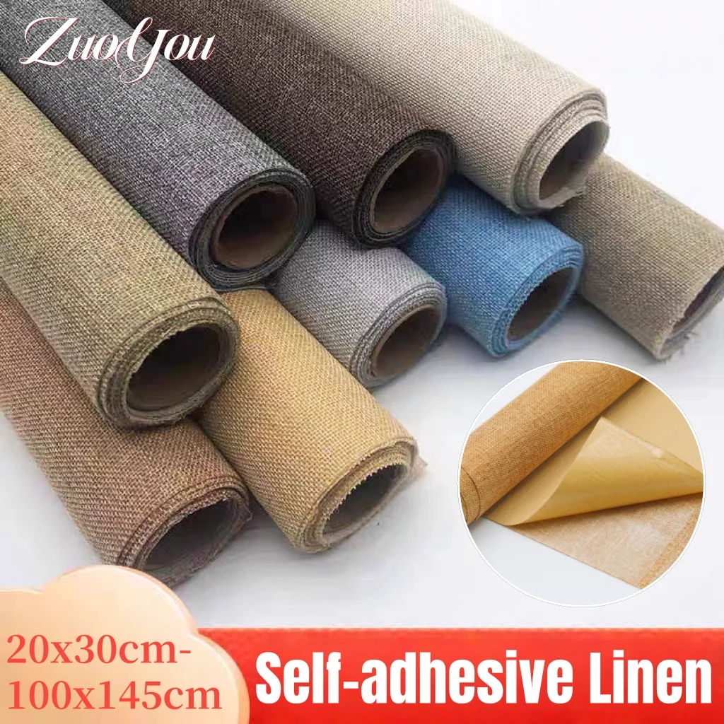 

Self Adhesive Linen Fabric Repair for Sofa Furniture Car Seat Chair DIY Handmade Crafts Gift Packaging Jewelry Drawer Stickers