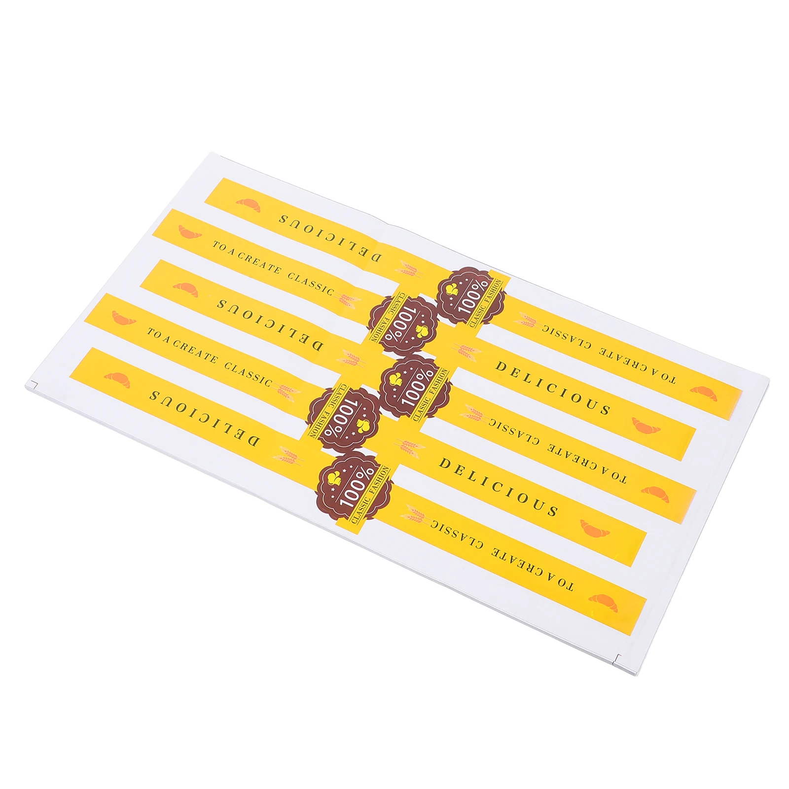 

100 Pcs Cookie Box Sticker Baking Labels Sealing Packaging Supplies Versatile Use Material Enhanced Appeal Bakery