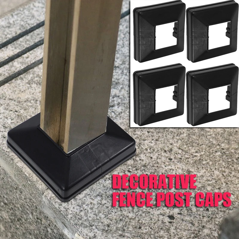 

6pcs Post Base Cover Post Skirt Post Fence Skirt Railing Bottom Fence Skirt Fence Post Post Skir Covers Fence Plastic Skirt