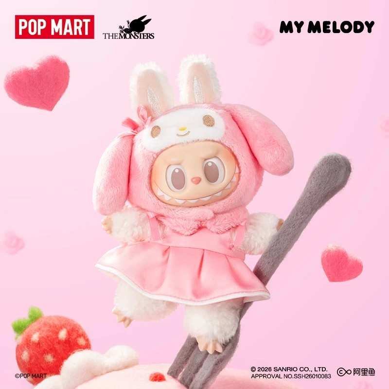 POP MART LABUBU THE MONSTERS SANRIO CHARACTERS Series Vinyl Plush Genuine Blind Box Mystery Box Guess Bag Toys Cute Anime Figure