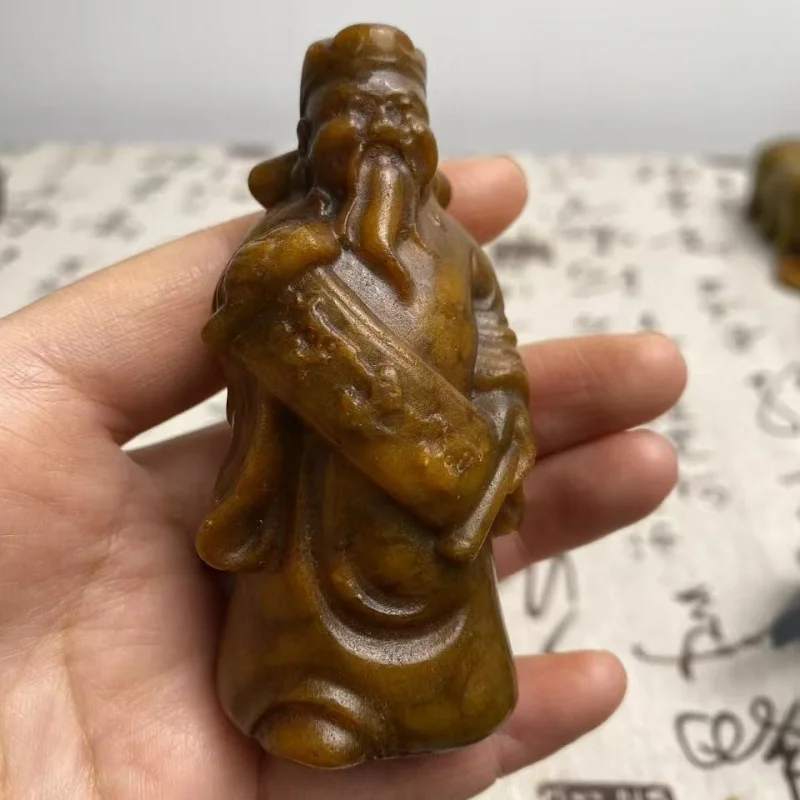 Popular Live-Streaming Product: Antique-Style Xiuyu Jade Handpieces And Ornaments, Various Character Designs, Wholesale From Man