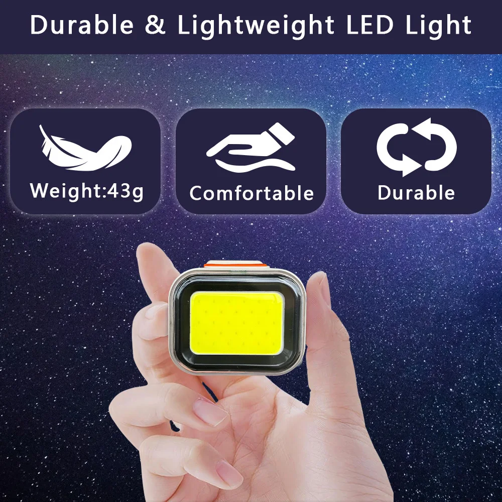 LED 고출력 강한 대머리 헤드 램프, 야외 야간 낚시 등산 헤드라이트, 모자 클립 램프, 신제품