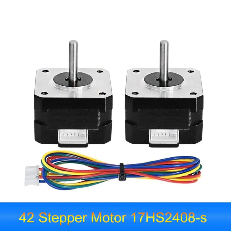 

17HS2408s 42 Stepper Motor 2-Phase Hybrid Black/Silver Motor for 3D Printers NEMA