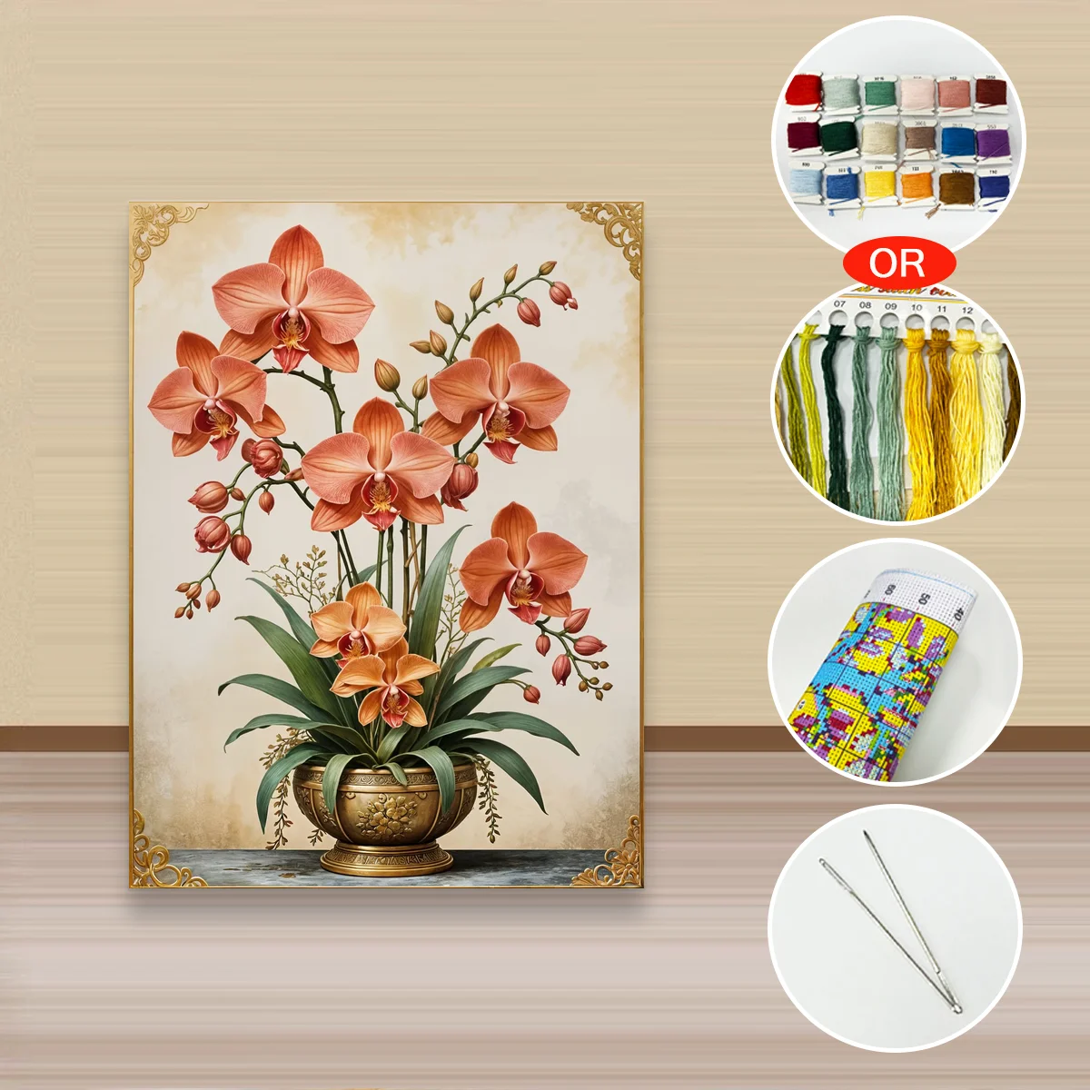 1 Stück 30x40cm/11,8x15,7 Zoll, 11Ct/14Ct Kreuzstich-Set, DIY Valentinstagsgeschenk, Stickerei-Set für Festivals, Landschaften – Detail 4