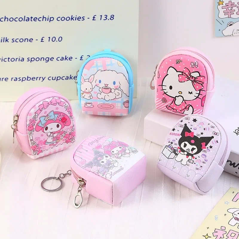 

Cute Sanrio Anime Ins Bags Keychain Lovely Cinnamoroll Hello Kitty Key Chain Girls and Kids Backpack Pendant Accessories Gifts