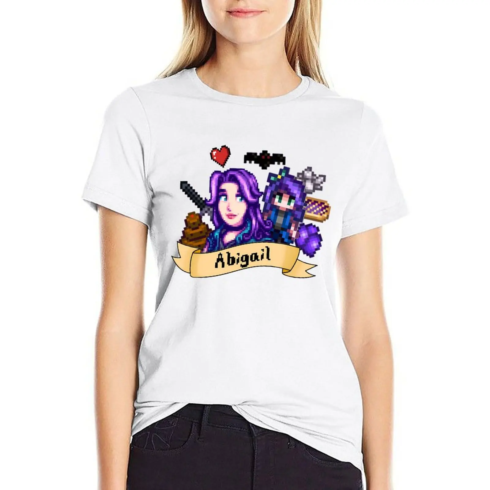 

Stardew Valley- Abigail T-shirt vintage clothes anime clothes graphics t shirts for Women loose fit