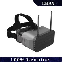 Emax Transporter 2 Goggles with Dual Antennas, 5.8GHz 4.3-Inch FPV Glasses for Tinyhawk, RC Racing Drone, High Performance