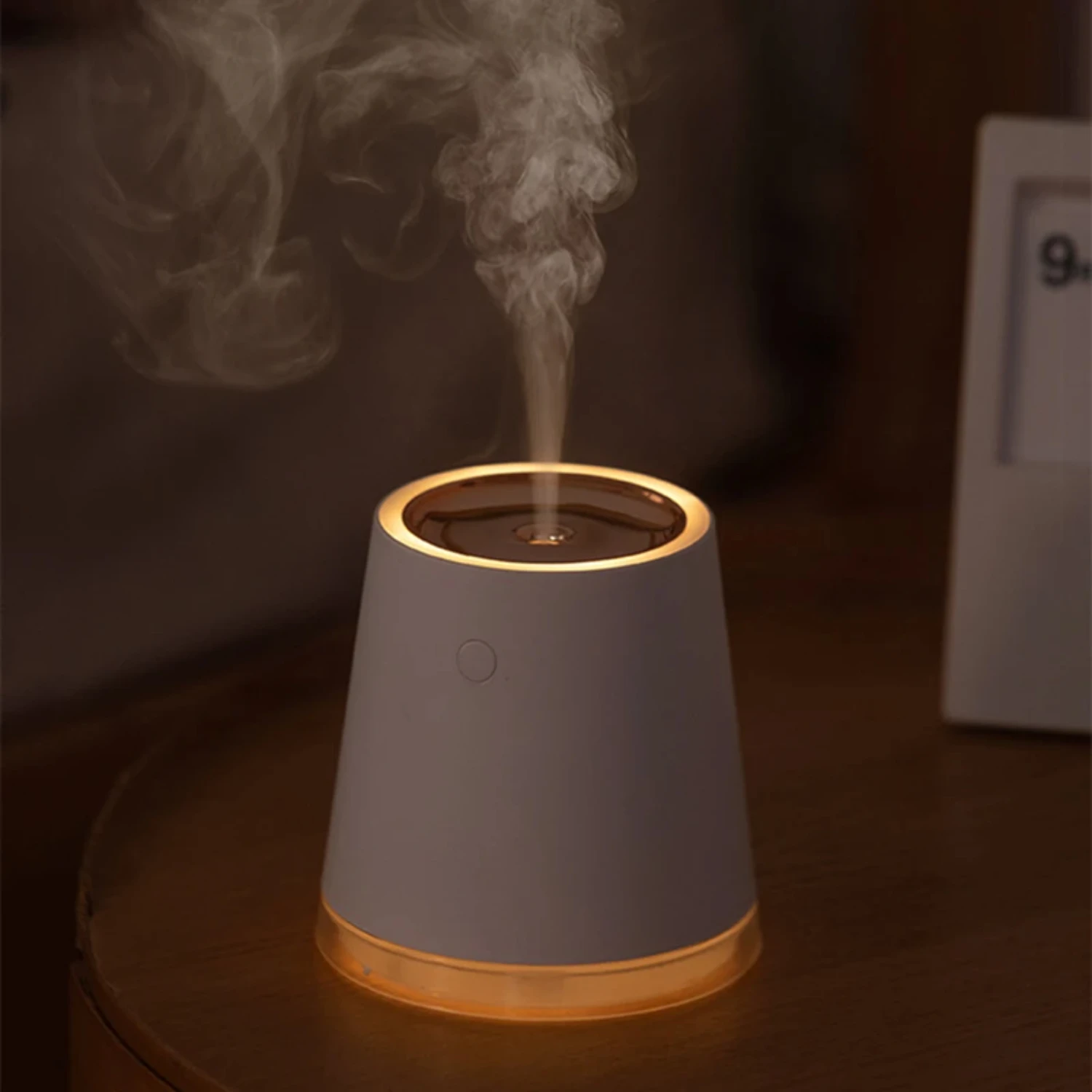 

Portable Mini Smart Wireless LED Warm Light USB Aromatherapy Diffuser 500ML Battery Digital Display Air Humidifier