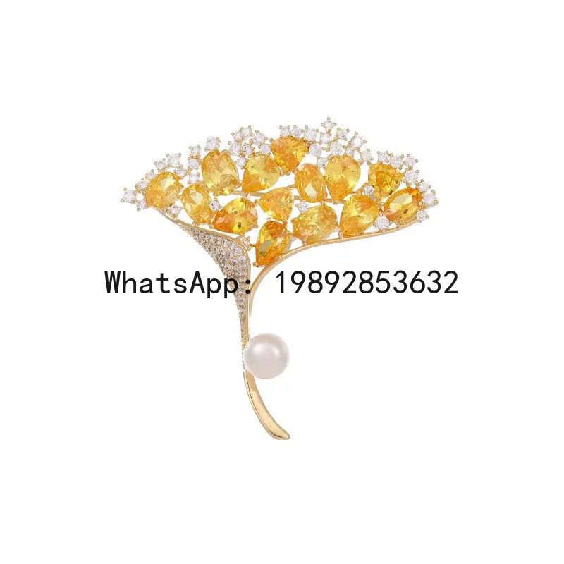 

Brooch high-end women's elegance exquisite crystal corsage accessible luxury pin accessories