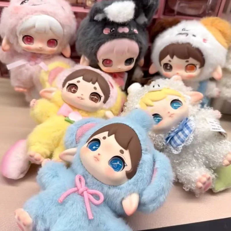 

Genuine Ruby Happy Fluffy Series Blind Box Cute Plush Doll Figurines Designer Toys Desktop Decorative Ornaments Gift For Girl