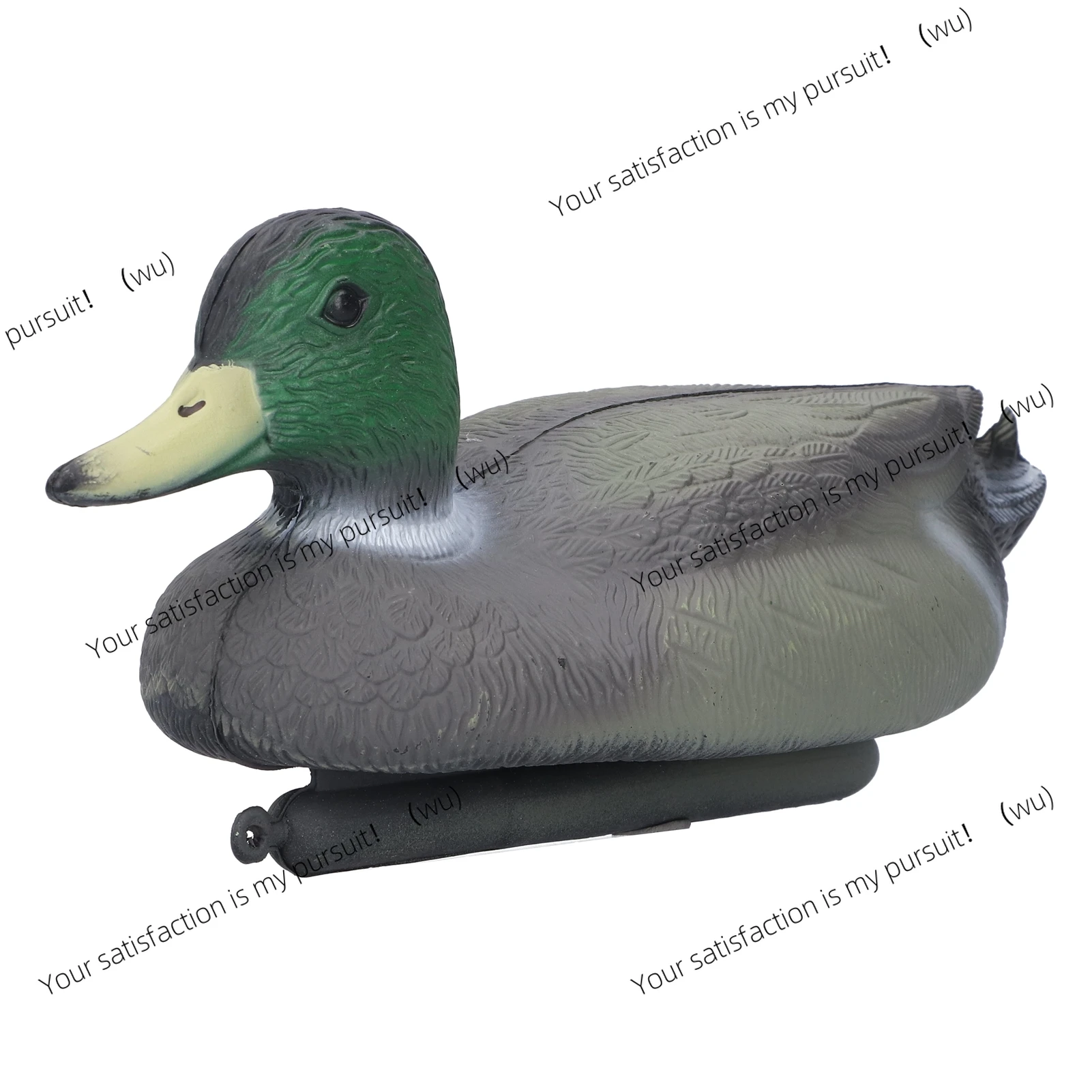 Plastic fake duck ornament, simulated floating bait duck garden fountain fish pond decoration 34.5 x13cm