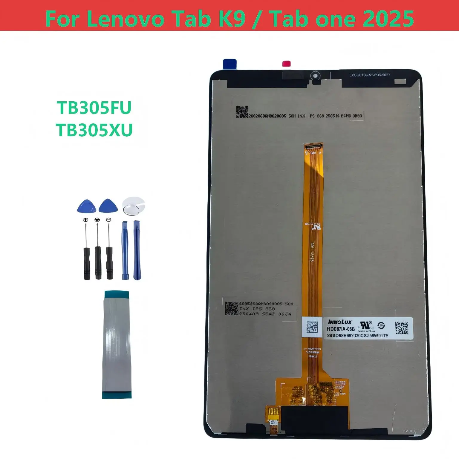 

8,7-дюймовый сенсорный ЖК-экран в сборе для Lenovo Tab K9 / Tab One TB-305 TB305FU TB305XU
