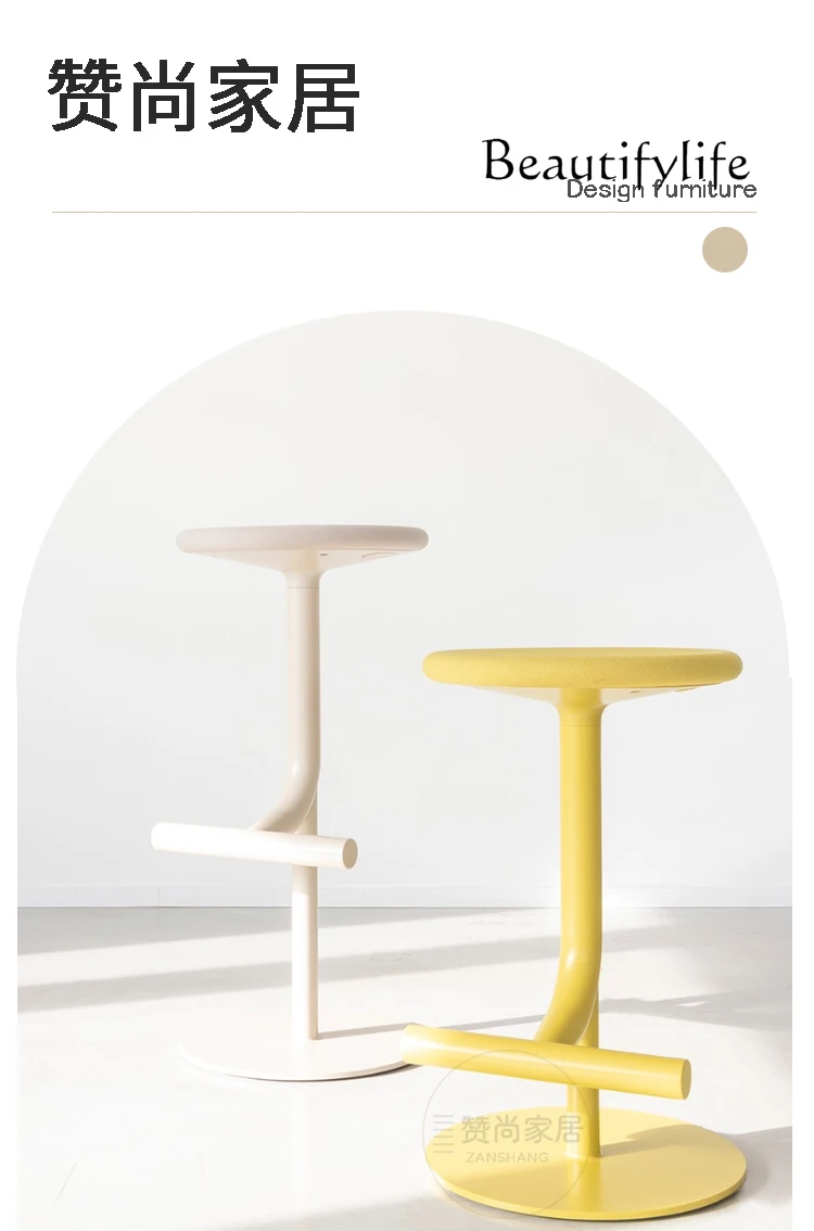 Scandinavian style bar chair cafe hotel high stool villa shimadai special-shaped fiberglass bar chair