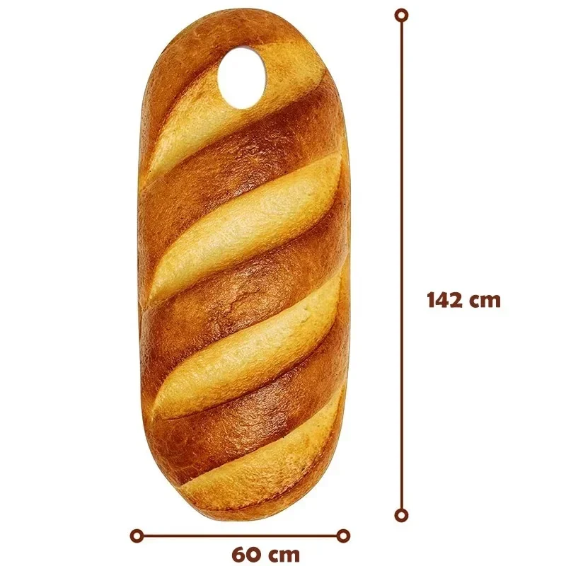 3D Simulation Bread Costume Men Loaf of Bread Food Halloween Costume For Adult