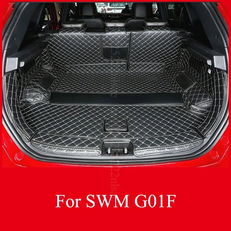 Custom Trunk Mats For SWM G01F 2022-2024 Accessories Chery Durable Cargo Liner Boot Carpets Waterproof Dirt-proof Rugs for Cars