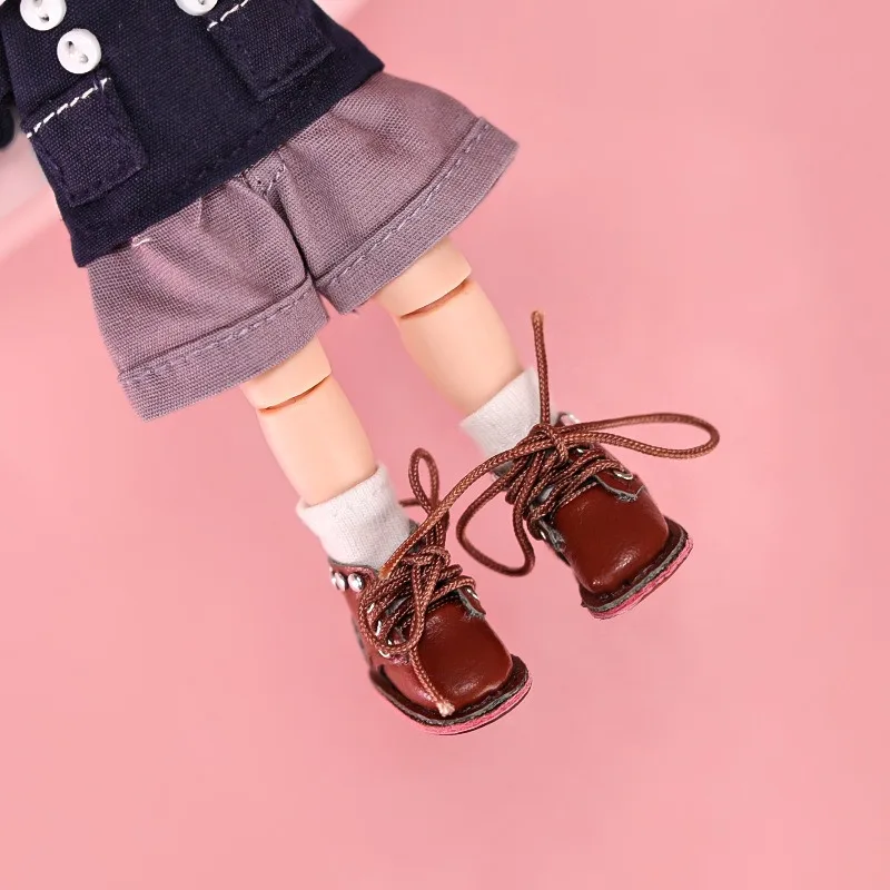 ob11 baby shoes 1/12 flat body  riveted shoes series P9 doll shoes  doll accessories