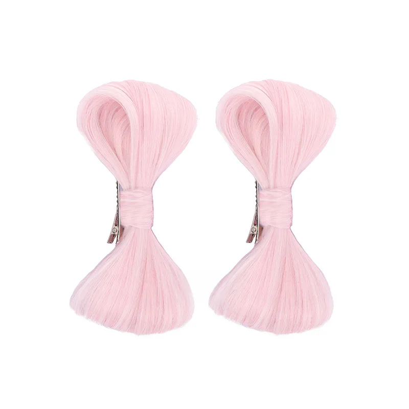 Cosplay Wig For March 7th From "Star Rail" Of Genshin Impact Separate Bow Tie Style