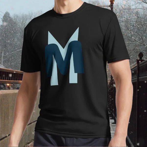 New Moving Magnet Logo Blue-Blue Active Logo Men's T-shirt funny size S to 5XL