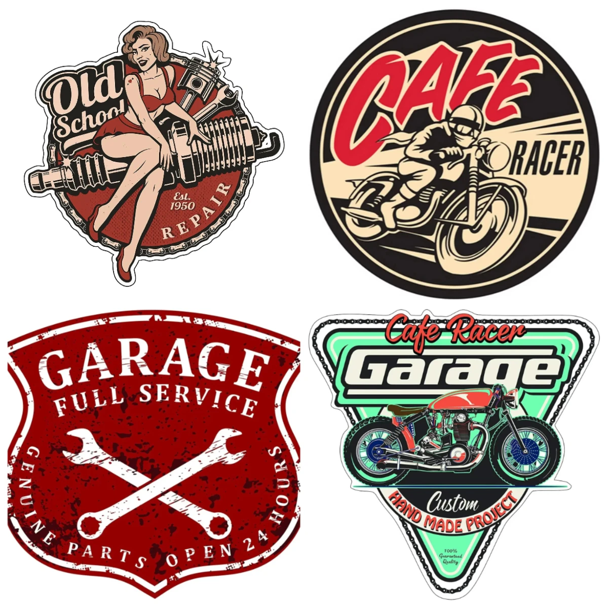 

Personality Vintage Old School Route 66 Badge Brand Car Personality Creativity Scratch Decoration Sticker, 10cm