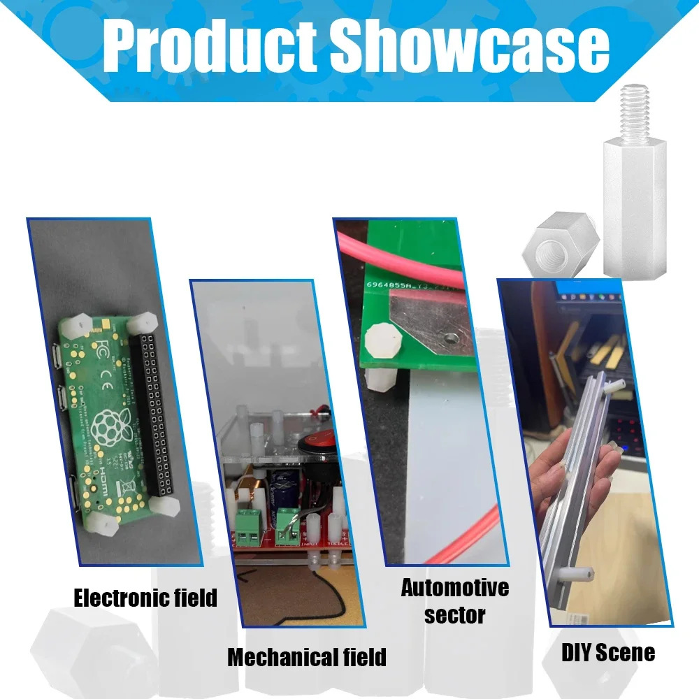 Male to Female Hex Nylon Motherboard Standoff Board Rack Stud Column Spacing Screws PCB Insulation Bolts M2 M2.5 M3 M4 M5 M6