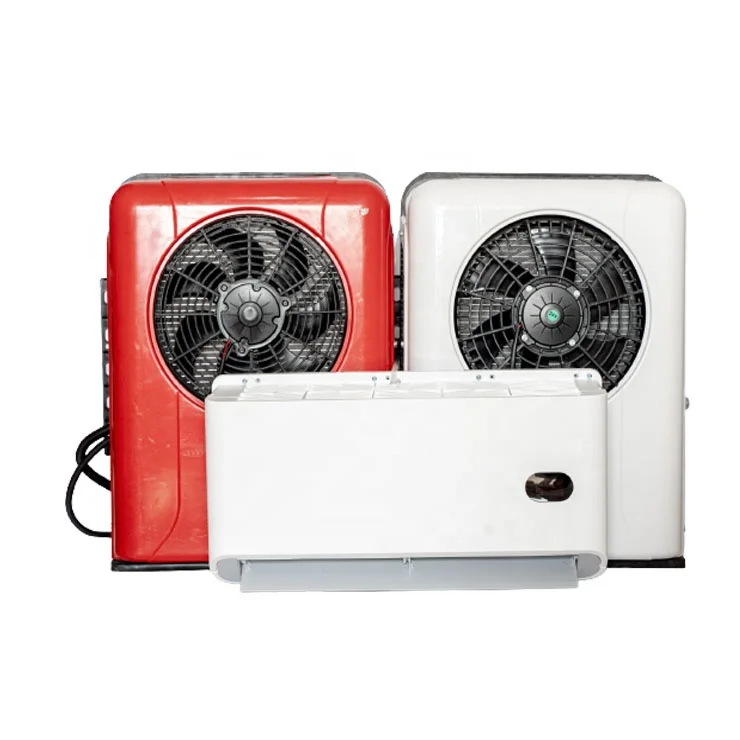 شاحنة بطارية Apu 12v 24v Dc سبليت مكيف الهواء جرار وقوف السيارات شاحنة مكيف الهواء