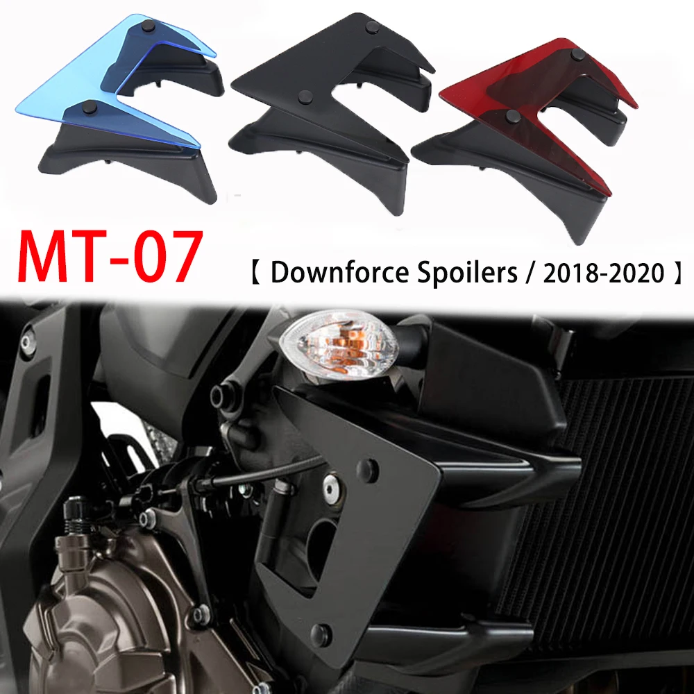 

New FOR YAMAHA MT 07 MT-07 mt07 2021 2022 Downforce Naked Spoilers Motorcycle Side Fixed Winglet Fairing Wing Deflectors