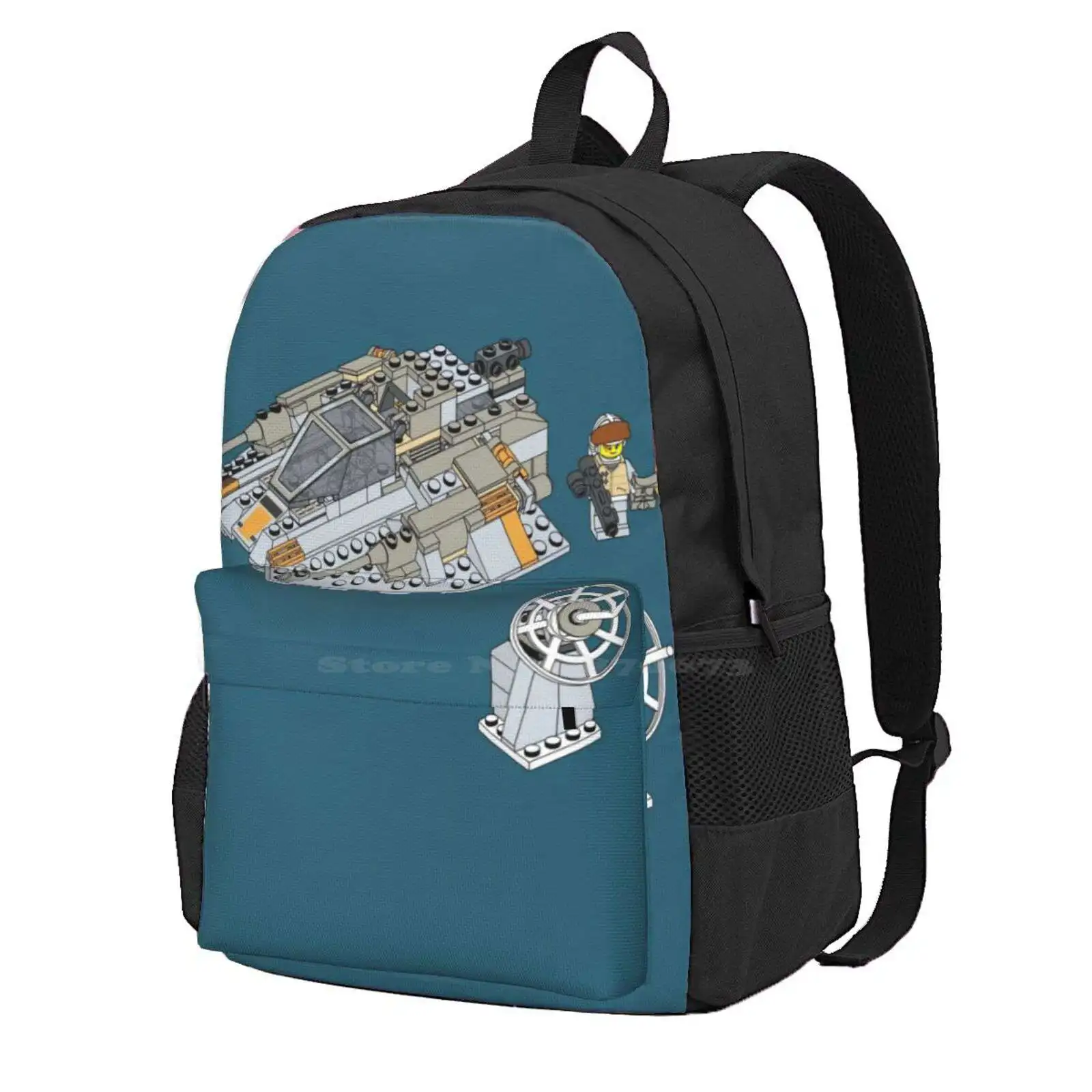 Snowship Hot Sale Schoolbag Backpack Fashion Bags 90S Toys Interlocking Building Blocks Sci Fi Epic Space Saga Retro Tcs 1999