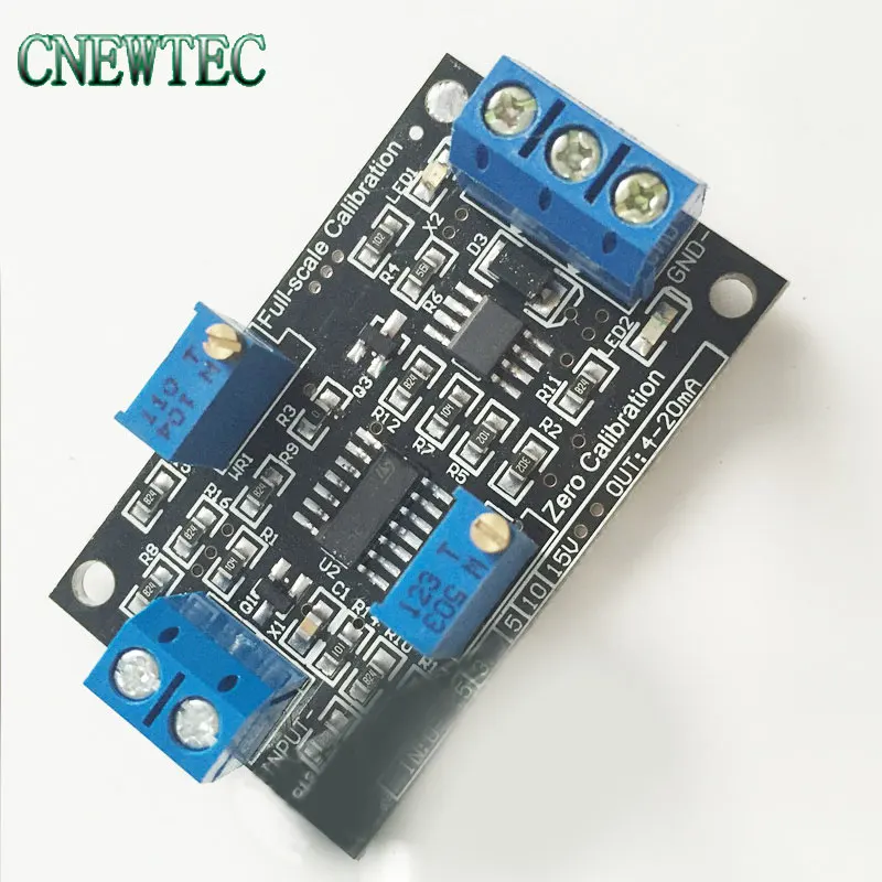 Voltage Converting Current Module 0-10V to 4-20mA Constant Current Source Signal Transmitter for PLC ARM System