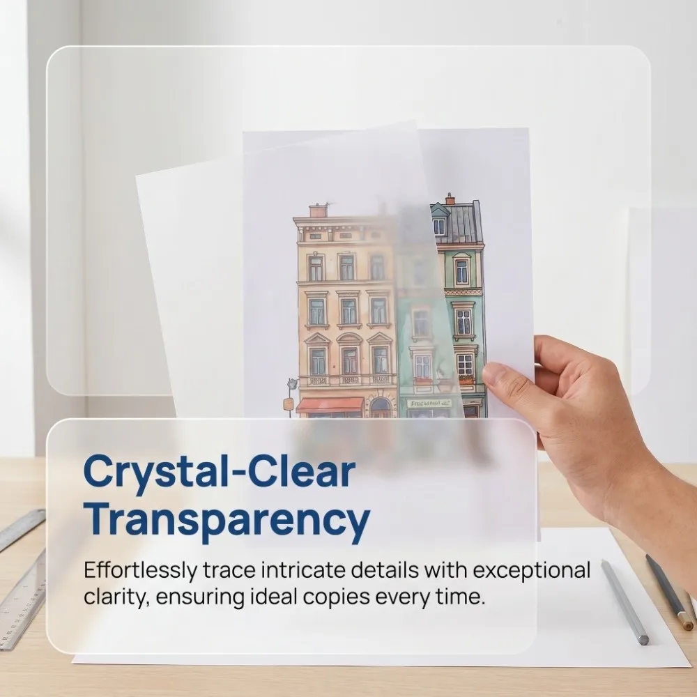 White Tracing Paper Roll 23m Light Permeable Transparency Pattern Paper Smooth Sewing Pattern Paper Draft Design Work