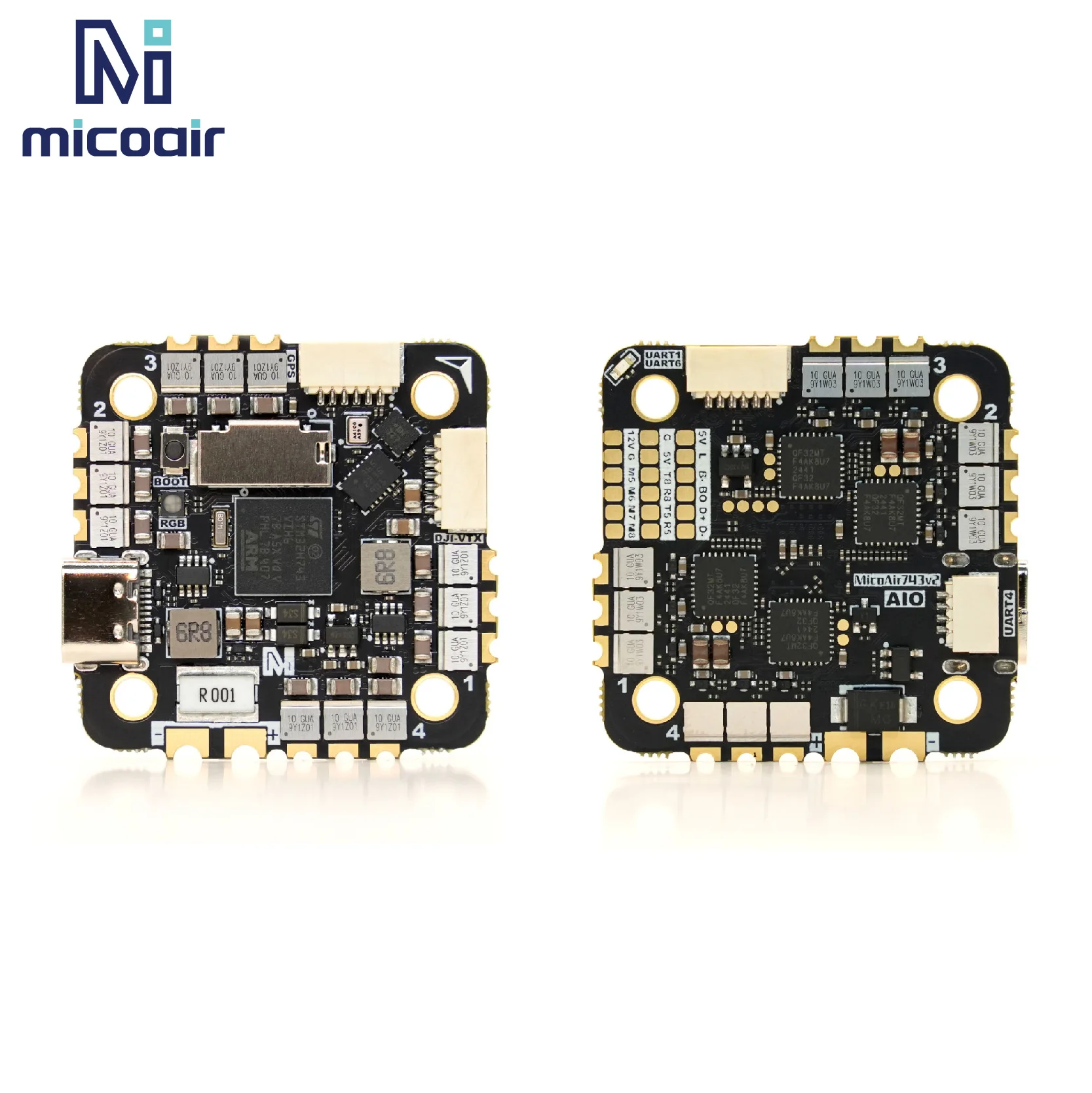 MicoAir H743V2 AIO 45A AM32 2- - огляд і ціна Betaflight Fc