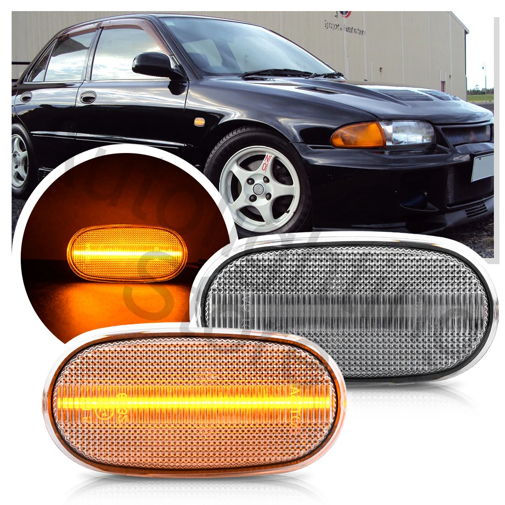 2PCS led Fender Side Marker Light For Mitsubishi Lancer Evo I II III IV L200 Colt IV V Pajero V20 Galant VIII turn signal light