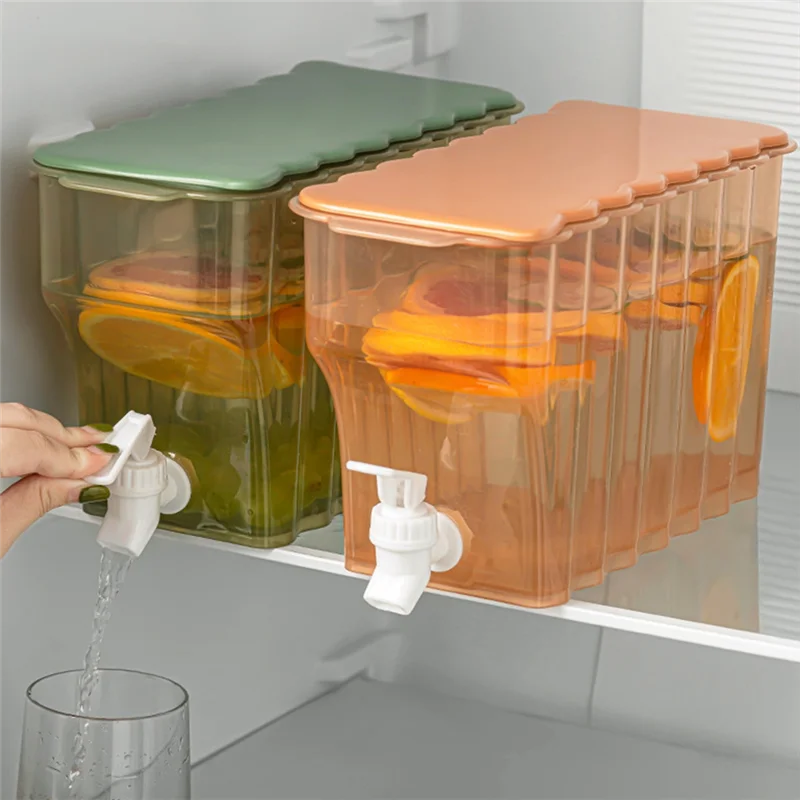A40Z-Cold Water Kettle With Faucet Sealed Household Juice Bottle Refrigerator Cold Kettle For Fruit Tea Flower Tea