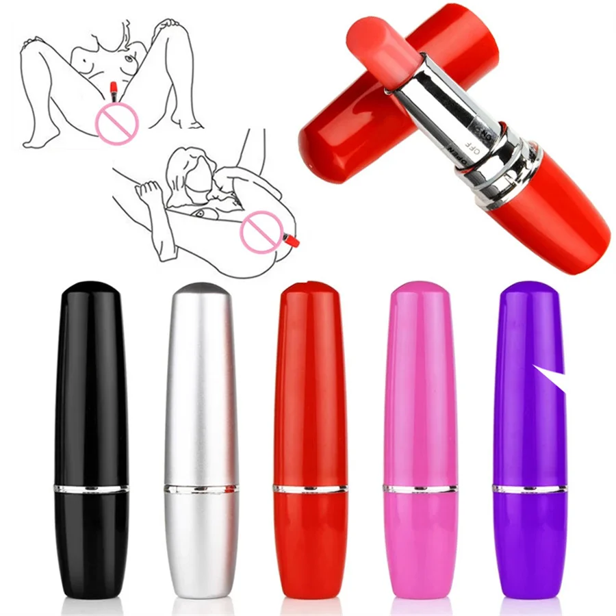 Mute Vibrator Clitoris Stimulator Waterproof G-spot Massage Mini Lipstick Vibrator Sex Toys For Woman Masturbator Adult Products