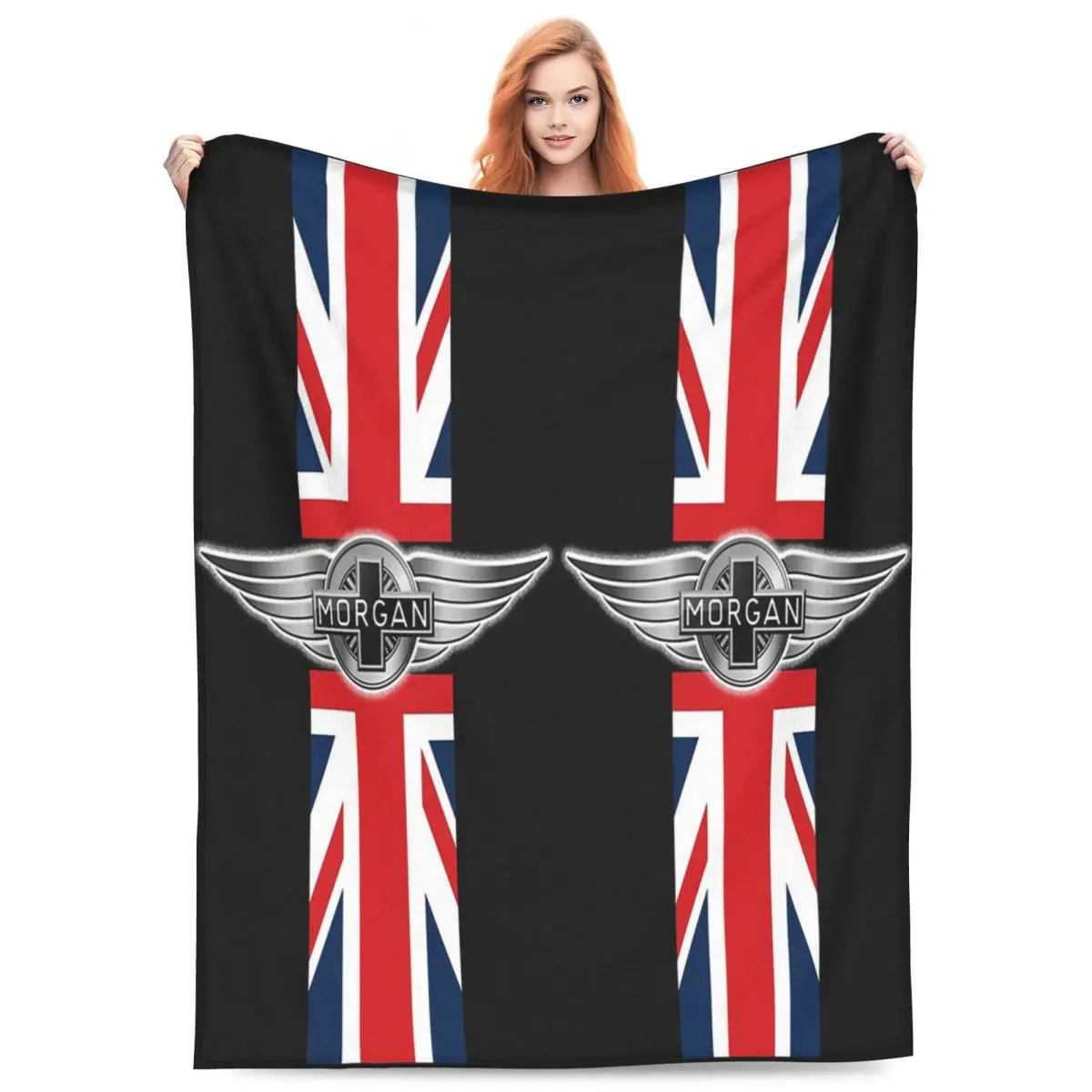Morgan Motor Car Company Blanket Flannel Sofa Throw Blanket Lightweight for Home Bedroom Travel Throws Bedspread Quilt