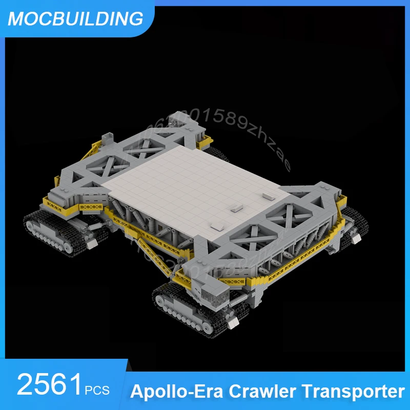 MOC Building Blocks Apollo 11 Launch Umbilical Tower & Crawler Transporter & Skylab Orbital Workshop Assemble Bricks Toys Gifts