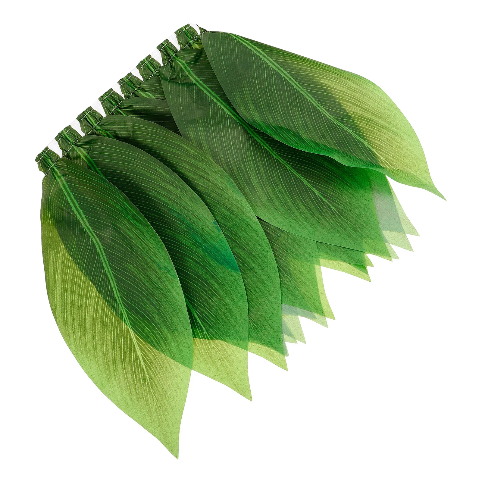 

Grass Skirt Polyester Hula Leaf Elastic Waistband Festival Party Performance Costume Luau Dance Decor Stage