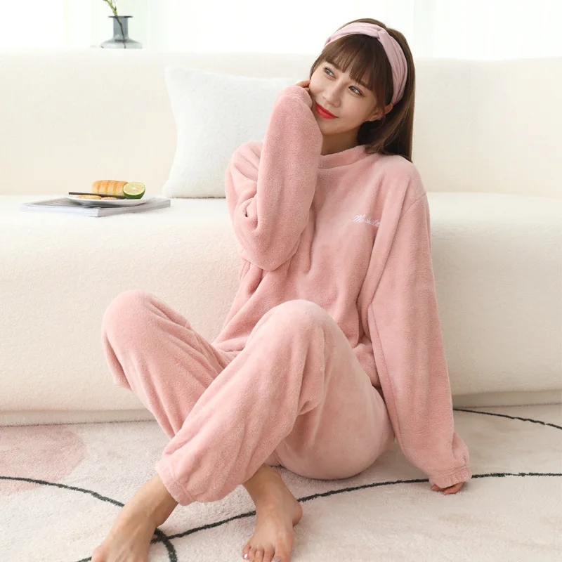 Women's Clothing Pajamas Winter Thicken Keep Warm Hit Product New Product At Home Outdoors Comfortable Ventilate Sleep Suit