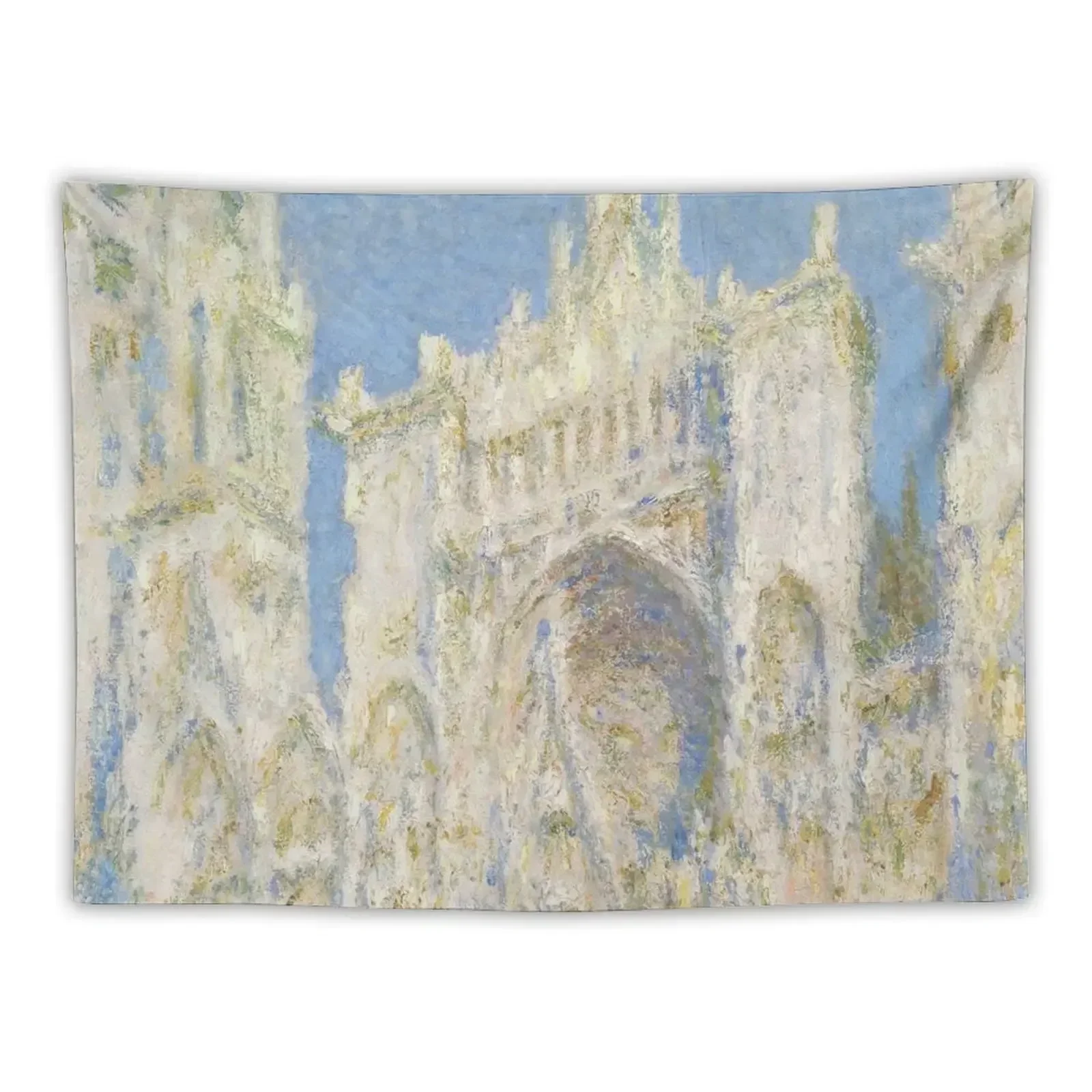 

Claude Monet - Rouen Cathedral Sunlight Tapestry Aesthetic Room Decor Decoration Pictures Room Wall Room Ornaments Tapestry