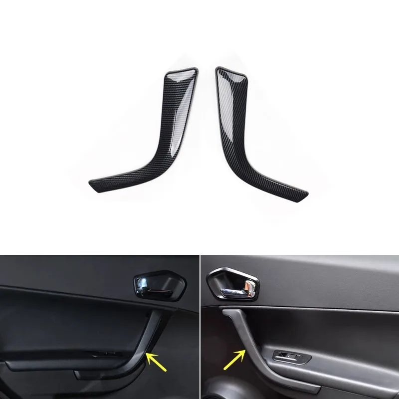 ل Trumpchi GS5 ألياف الكربون والحبوب الخشبية طقم الكسوة الداخلية-غطاء لوحة ناقل الحركة المضادة للخدش للوحة القيادة ووحدة التحكم