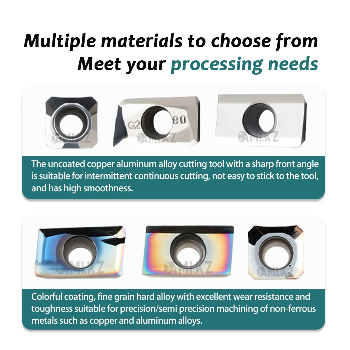 APGT1135 APKT1604 SEHT1204 CNC Milling Insert APKT1604 R0.4-MA High Gloss Aluminum Blade Used For Aluminum And Copper Processing