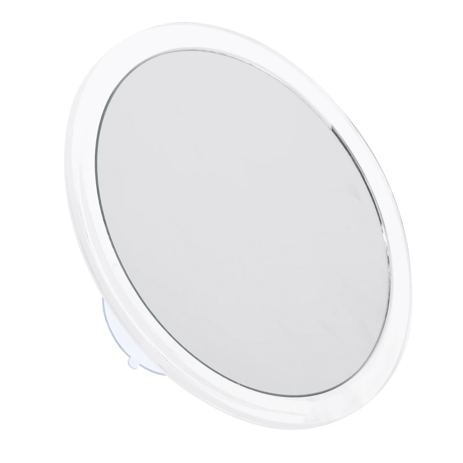 

Round Mirror Suction Cup Vanity Decor Women Makeup No Punching Fogless for Shaving Wall