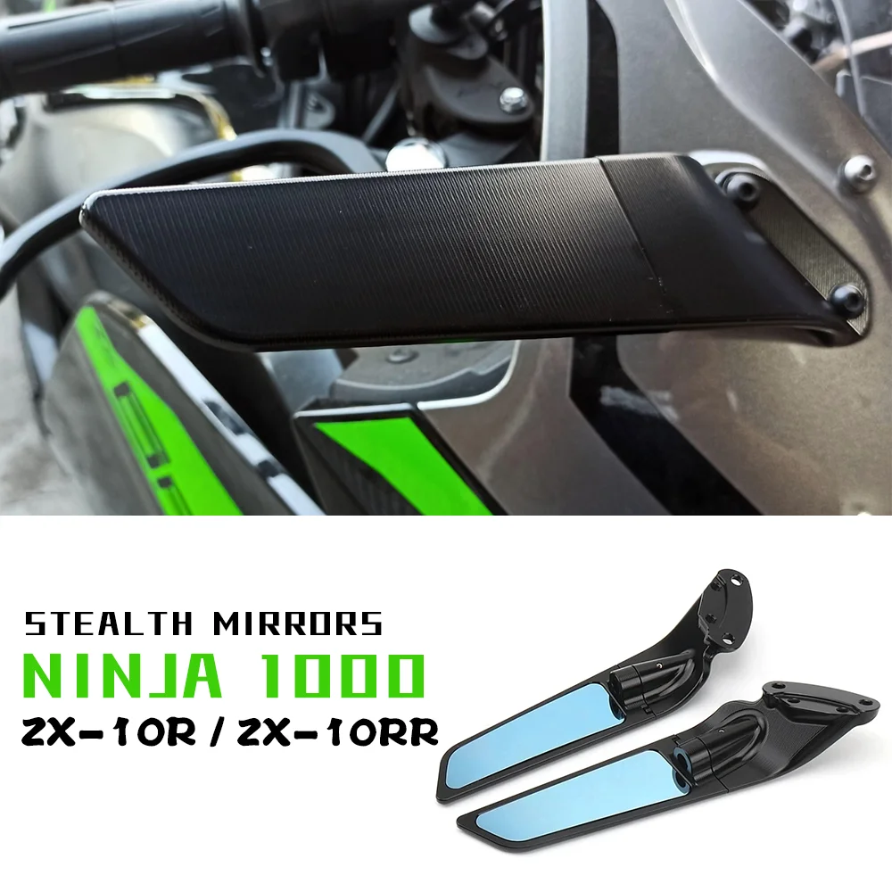 

Motorcycle Stealth Mirrors for KAWASAKI Ninja 1000 ZX-10R Accessories Rearview Mirror Ninja1000 ZX-10RR ZX10R ZX10RR Parts