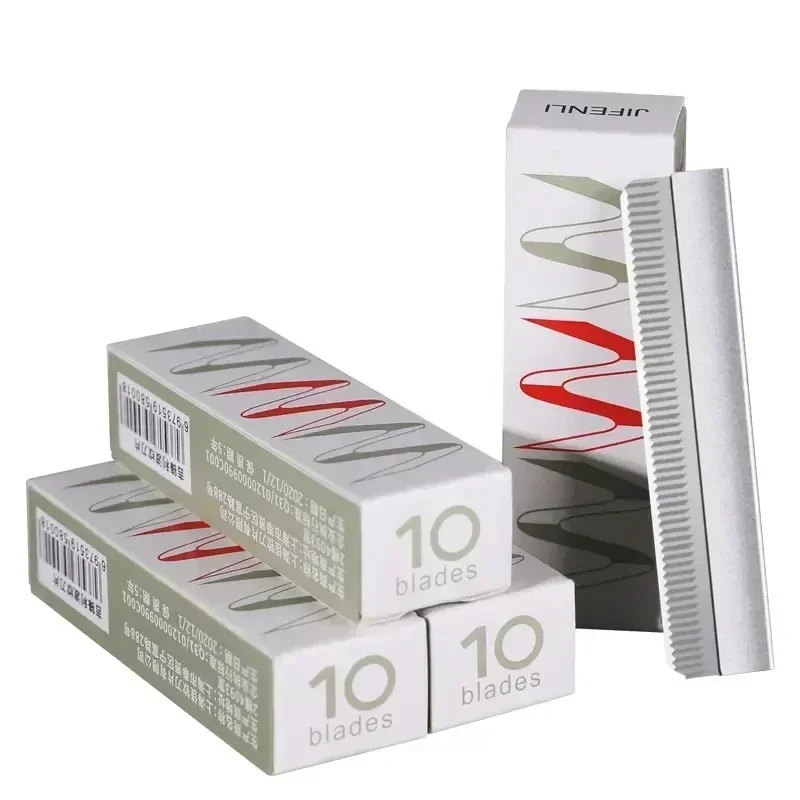 شفرة تشذيب الحواجب من الفولاذ المقاوم للصدأ متعددة الوظائف، شفرة مموجة، شفرة تشذيب بديلة، أدوات مكياج ماكينة الحلاقة