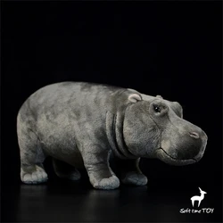Hippo High Fidelity Anime Cute Plushie River Horse Plush Toys Lifelike Animals Simulation Stuffed Doll Kawai Toy Gifts For Kids