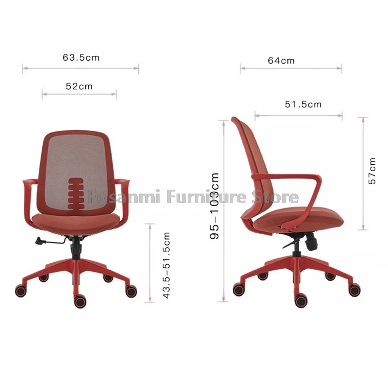 เก้าอี้คอมพิวเตอร์ตามหลักสรีรศาสตร์พร้อมที่วางแขนโค้งปรับสบายตาข่ายเก้าอี้โต๊ะทํางานเก้าอี้เล่นเกมโยกพร้อมรองรับเอว
