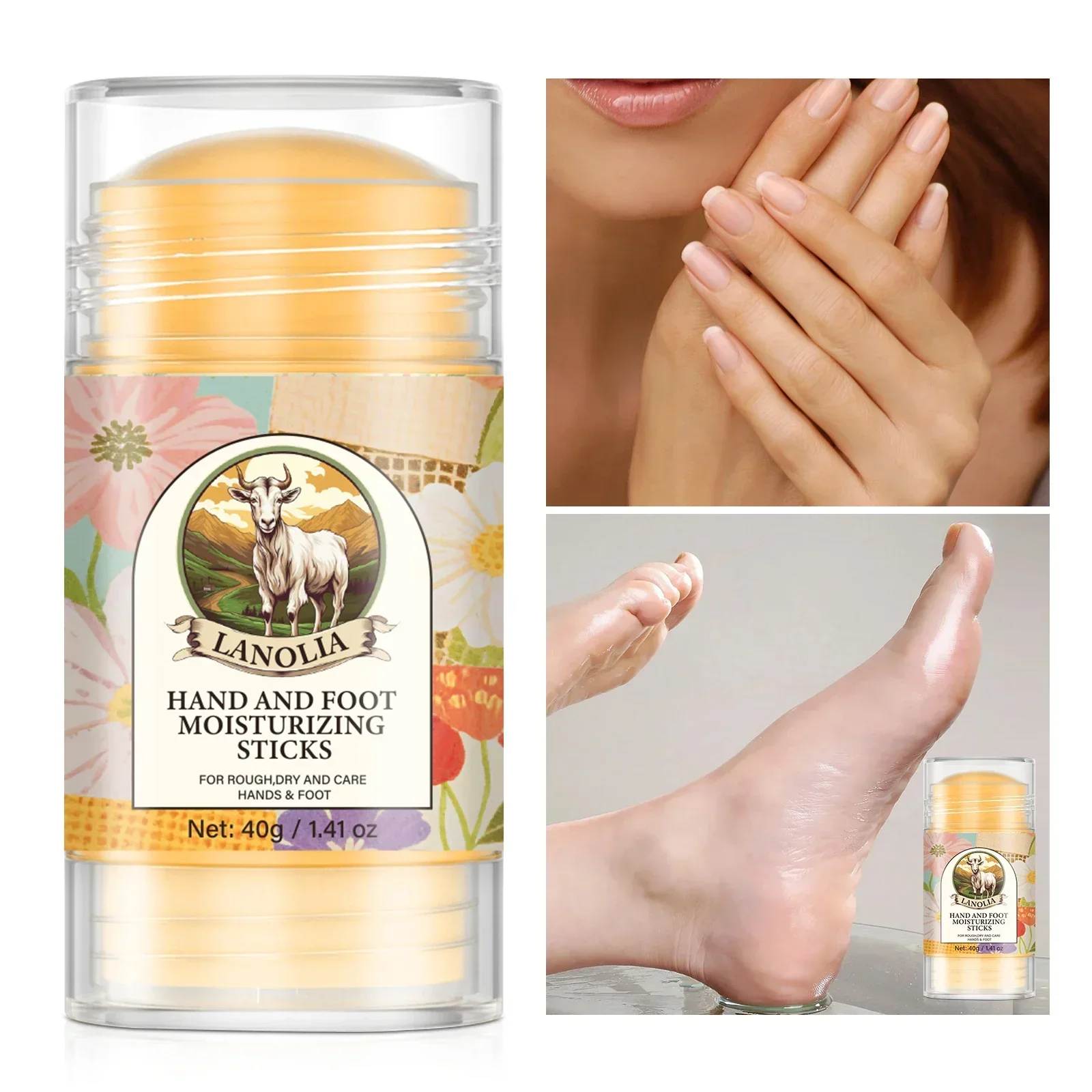 

LANOLIN Увлажняющий стик для рук и ног 40г - для огрубевшей и сухой кожи, с кокосовым маслом и маслом ши, быстро впитывается, не оставляет жирного слоя