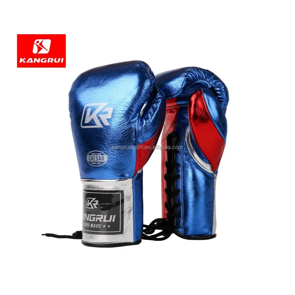 Fight shop hot sale boxing gloves with glossy cowhide  leather OEM cheap price fighting gloves for boxing men and women