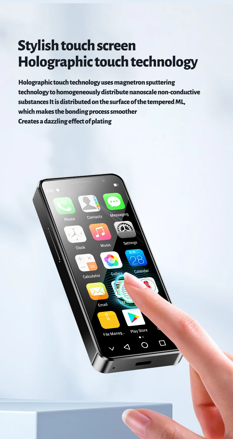 SERVO 16MAX Mini Pocket 4G LTE Smartphone Android 10 4GB+128GB Dual SIM Play Store WiFi OTG Face Unlock 4.0" Small Mobile Phone